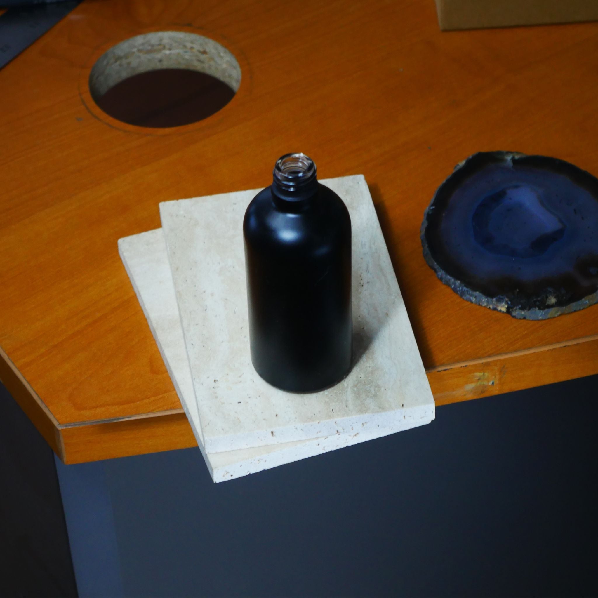 Stone Candles Supplies Bottle Room Spray and Diffuser Black Matte