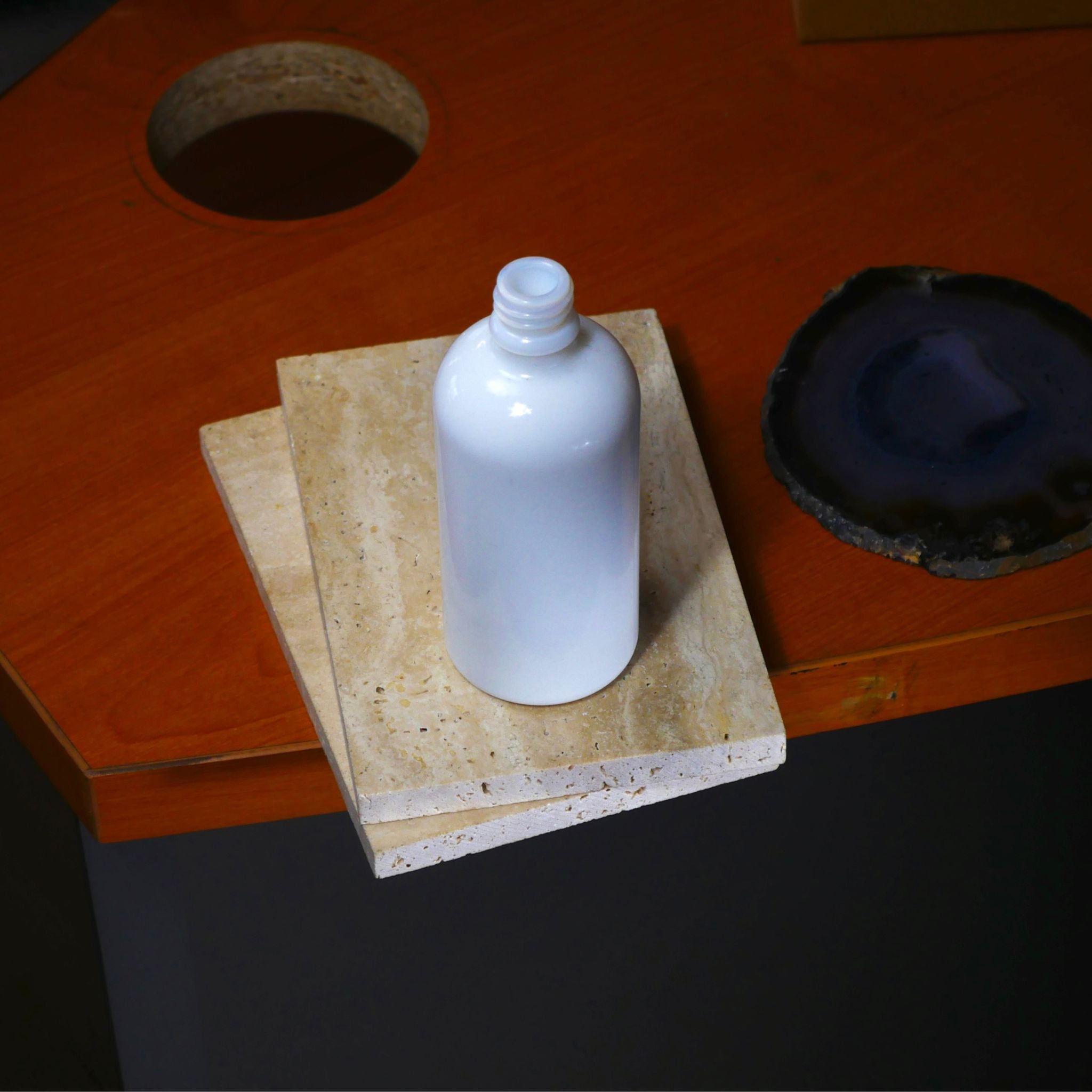 Stone Candles Supplies Bottle Room Spray and Diffuser White Matte