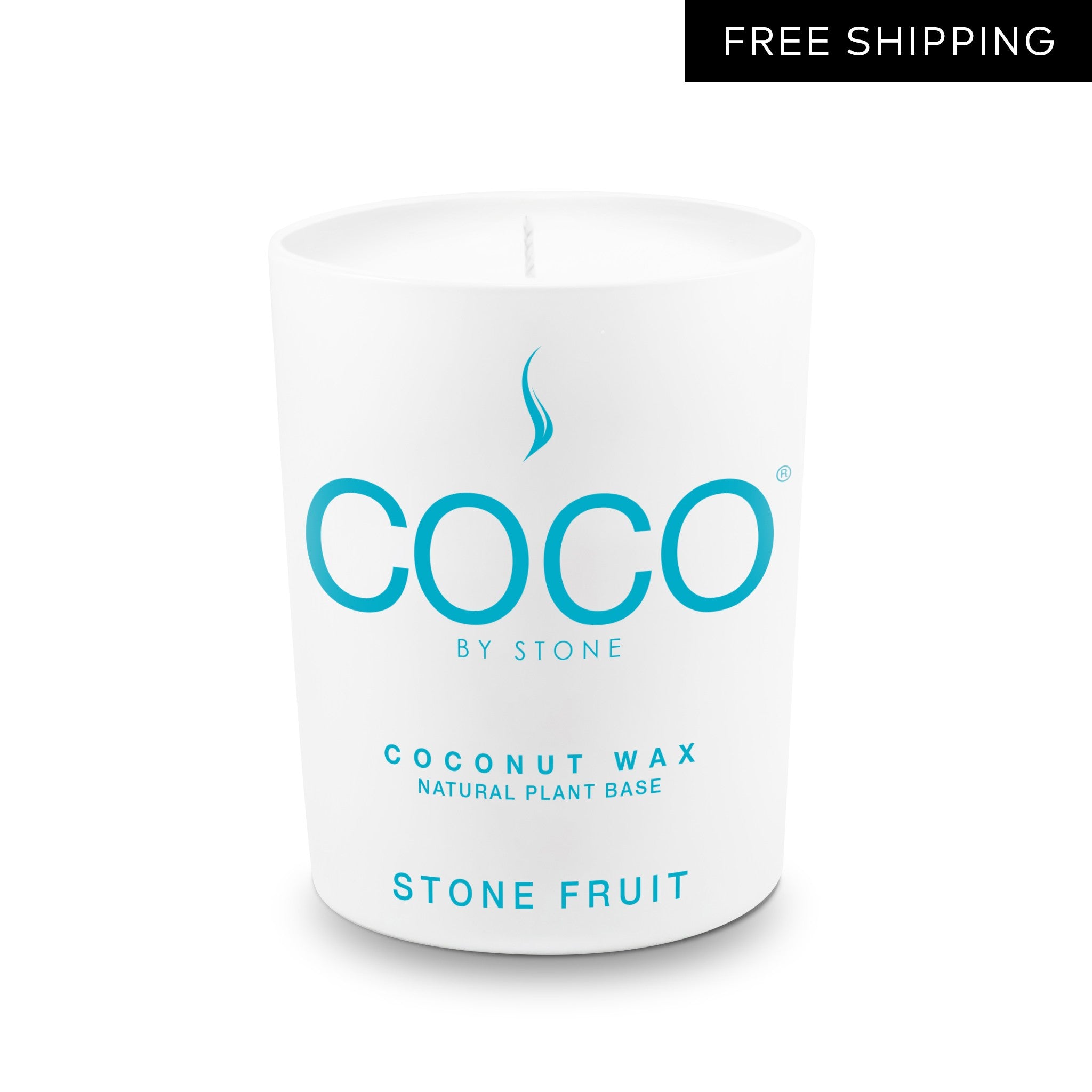 Stone Fruit Natural Coconut Apricot Wax Candle