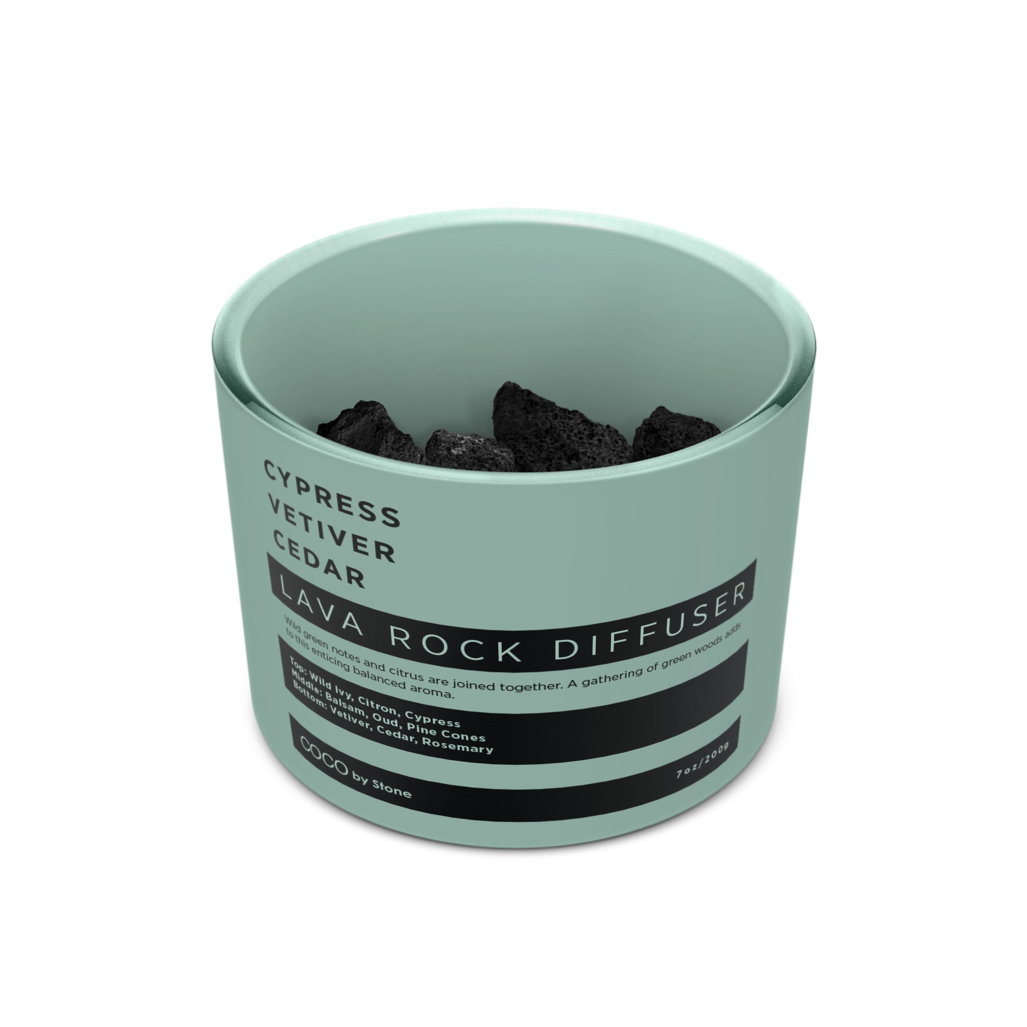 Lava Rock Diffuser with Oil Starter Pack (Cypress | Vetiver | Cedar)