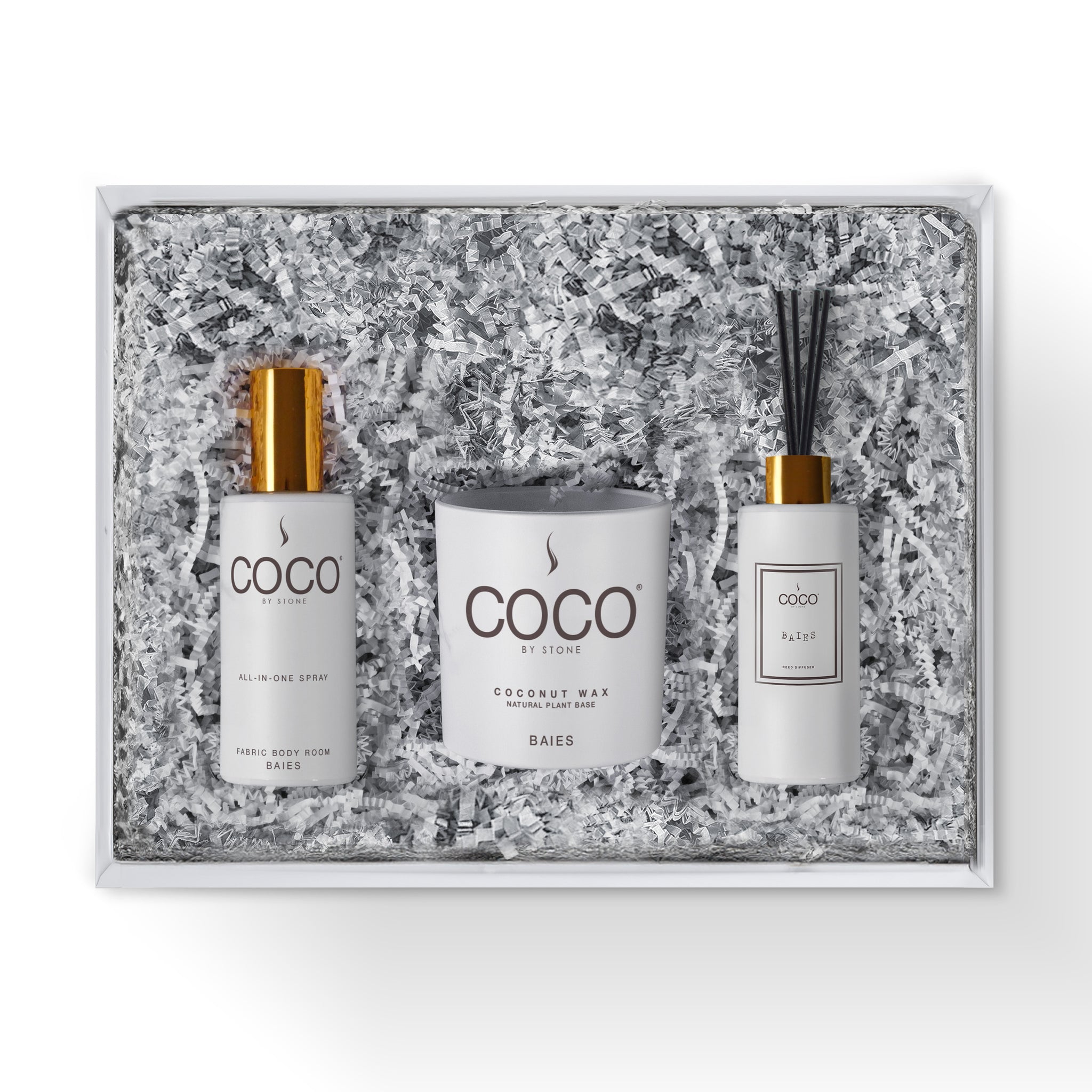 5oz Diffuser, 5oz Room Spray and 11oz Candle Gift Pack (Baies)