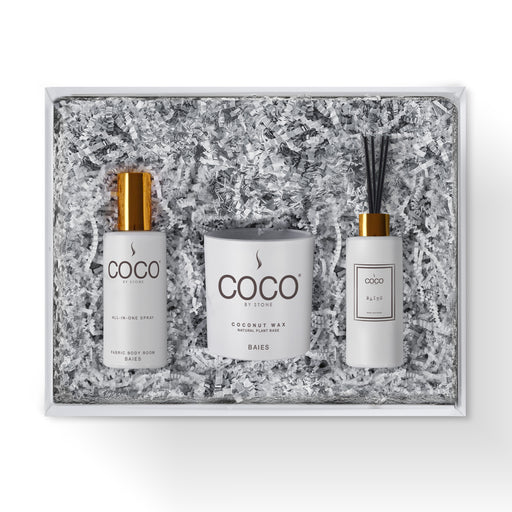 5oz Diffuser, 5oz Room Spray and 11oz Candle Gift Pack (Baies)