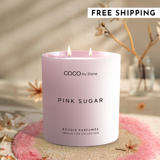 11oz Smells Like Pink Sugar Rock Crystal Candle