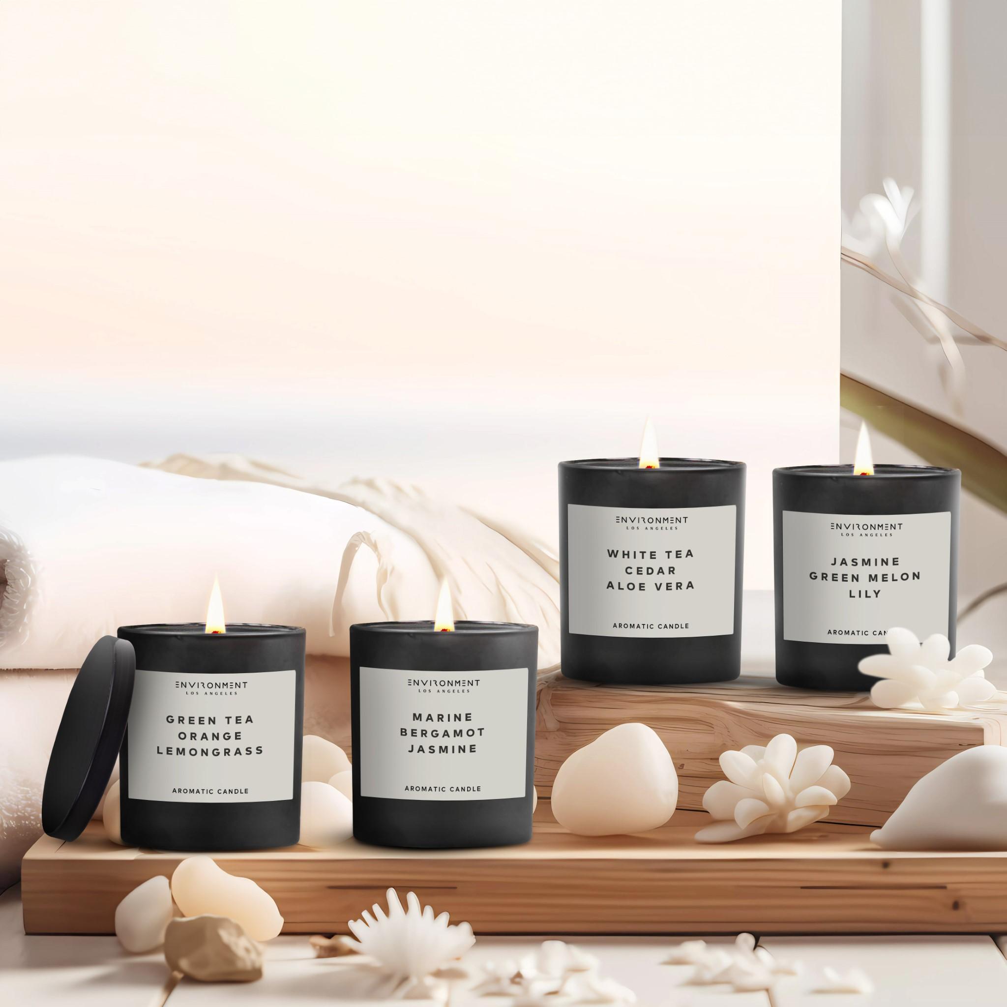 8oz Jasmine | Green Melon | Lily Candle with Lid and Box (Inspired by The Wynn Hotel®)