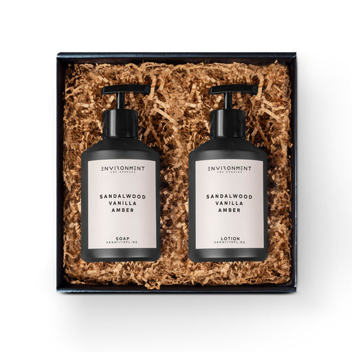 Sandalwood | Vanilla | Amber 300ml Hand Soap and 300ml Lotion Gift Pack (Inspired by Hotel Costes®)