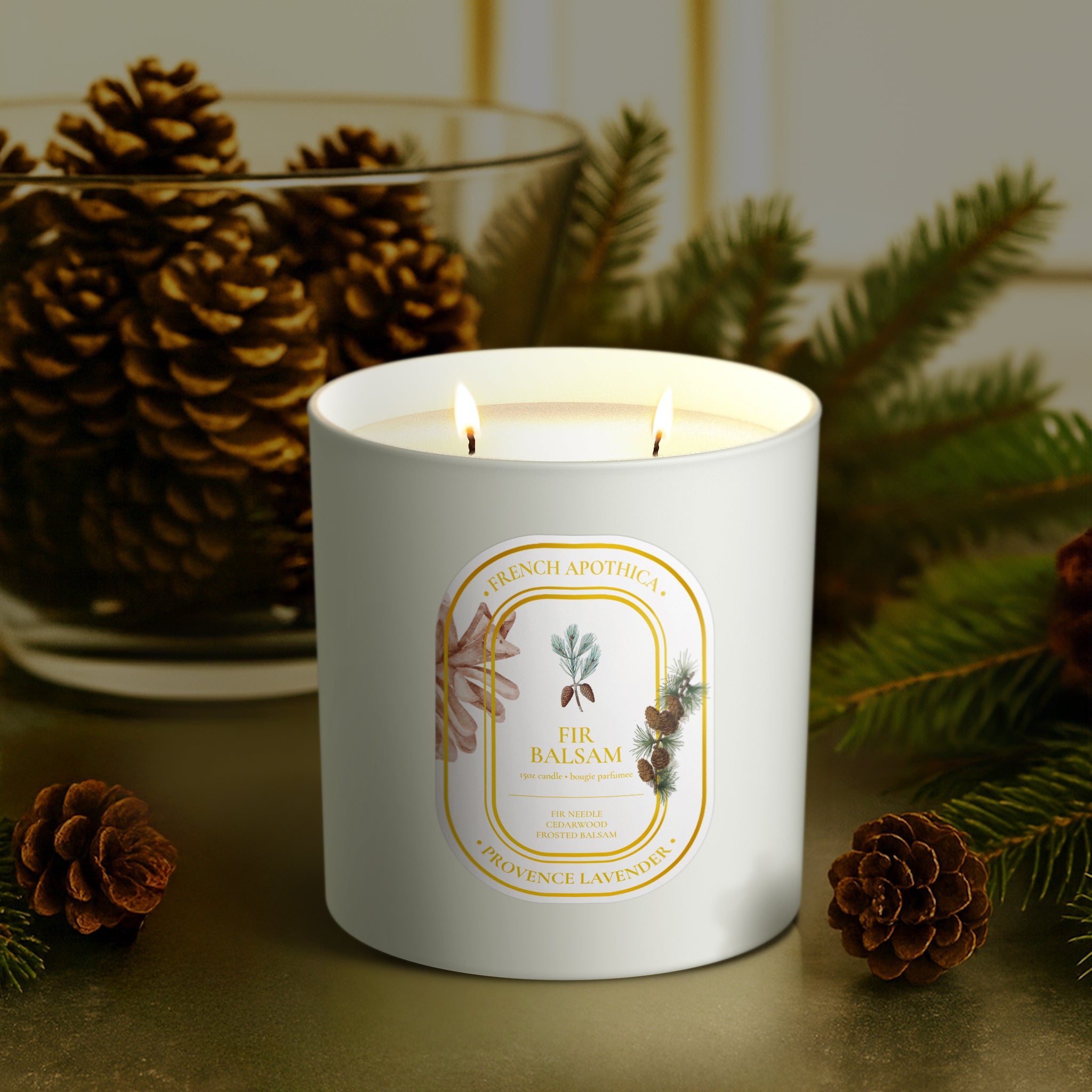 15oz French Apothica Fir Balsam Candle