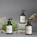 3 Lotions displayed on rocks