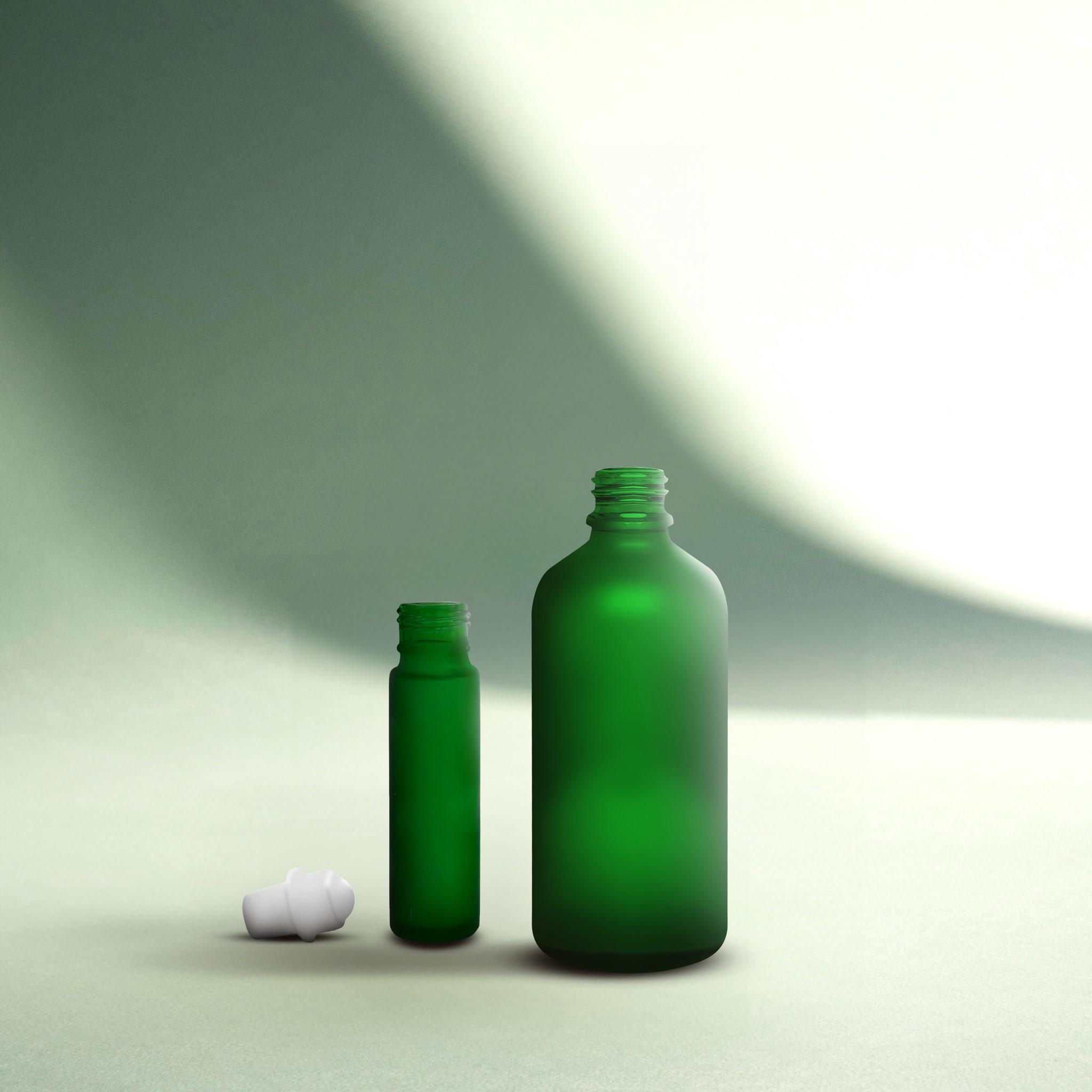 Stone Candles Supplies Bottle Room Spray and Diffuser Emerald Green Frosted