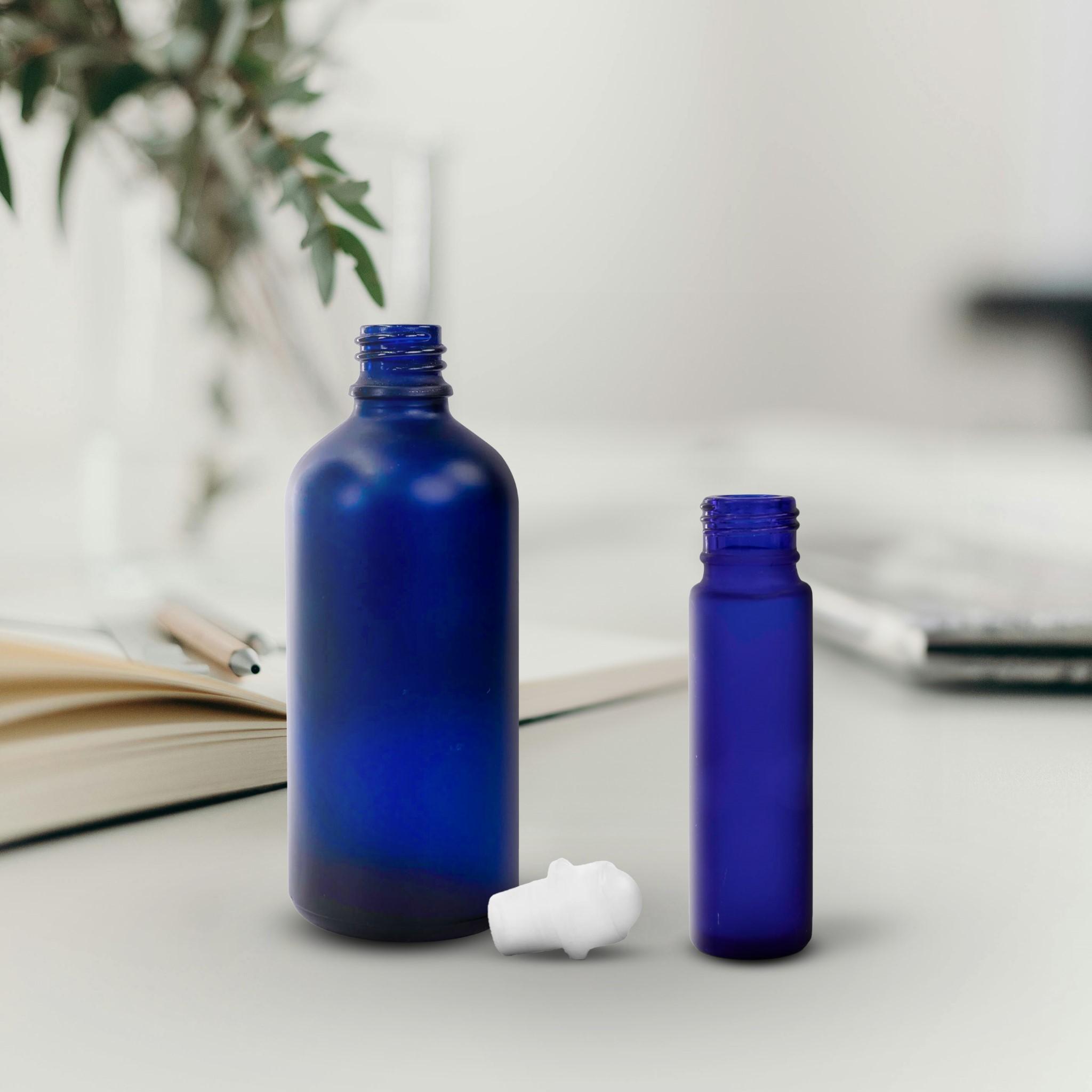 Stone Candles Supplies Bottle Room Spray and Diffuser Royal Blue Frosted