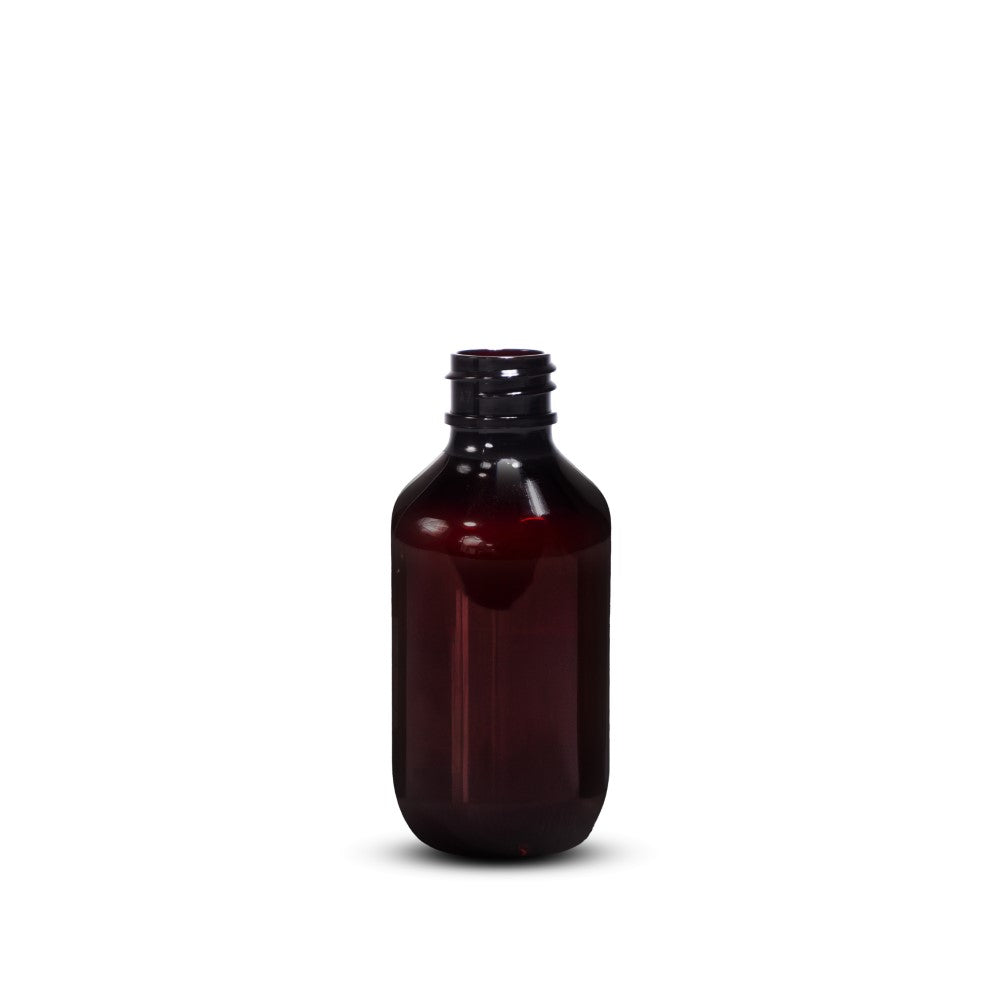 60ml (2oz) Amber European Plastic Bottle - 20-410 Neck Thread