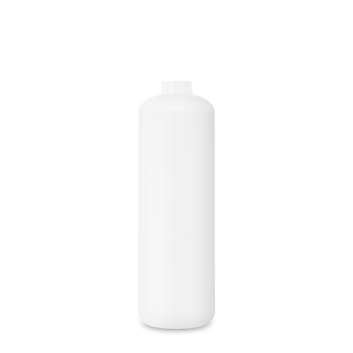 White Matte Plastic Bottle