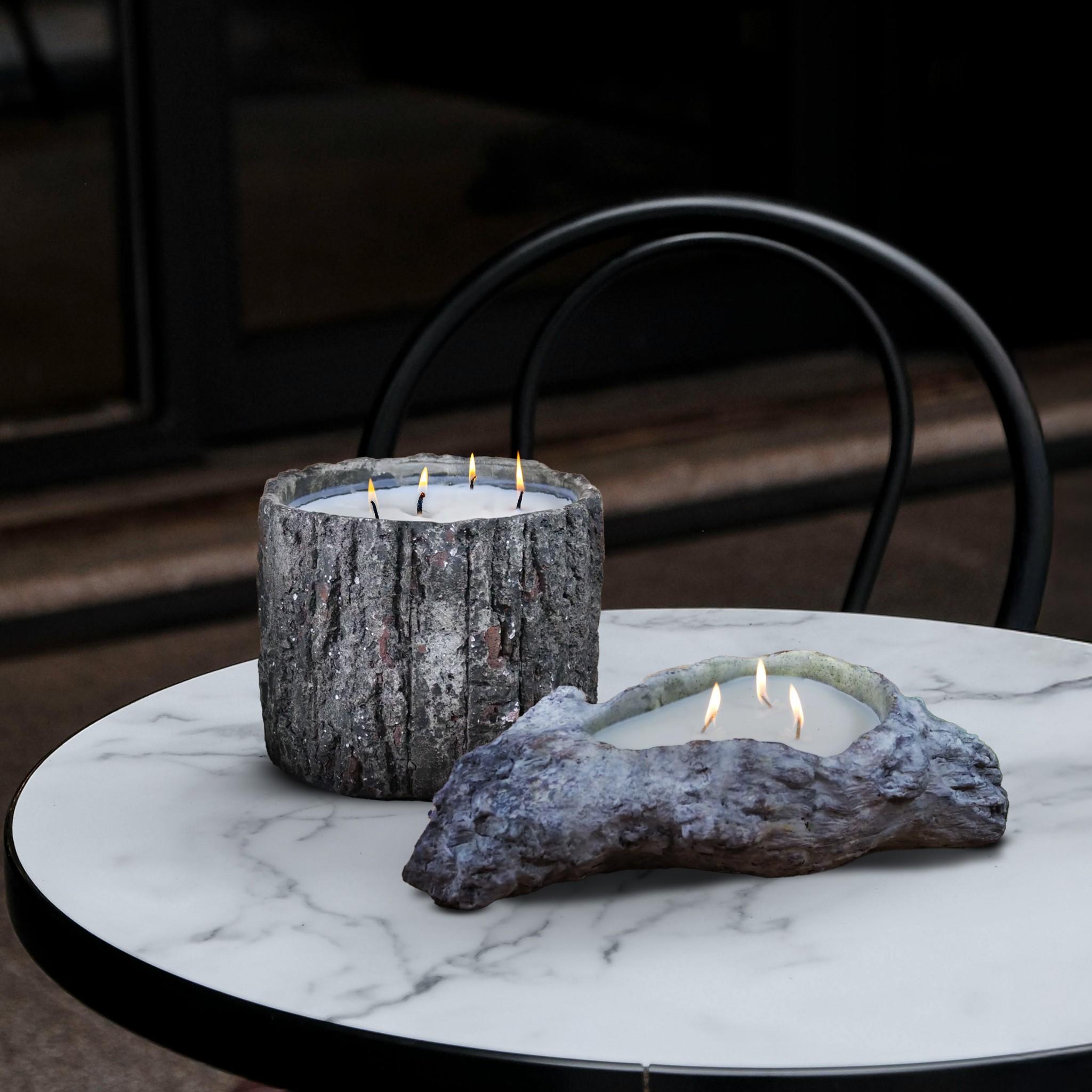 28oz Round Wood Candle