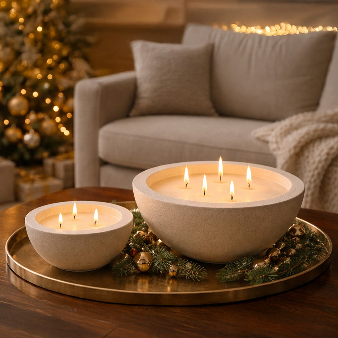 20cm x 7cm Crystal Bowl Candle