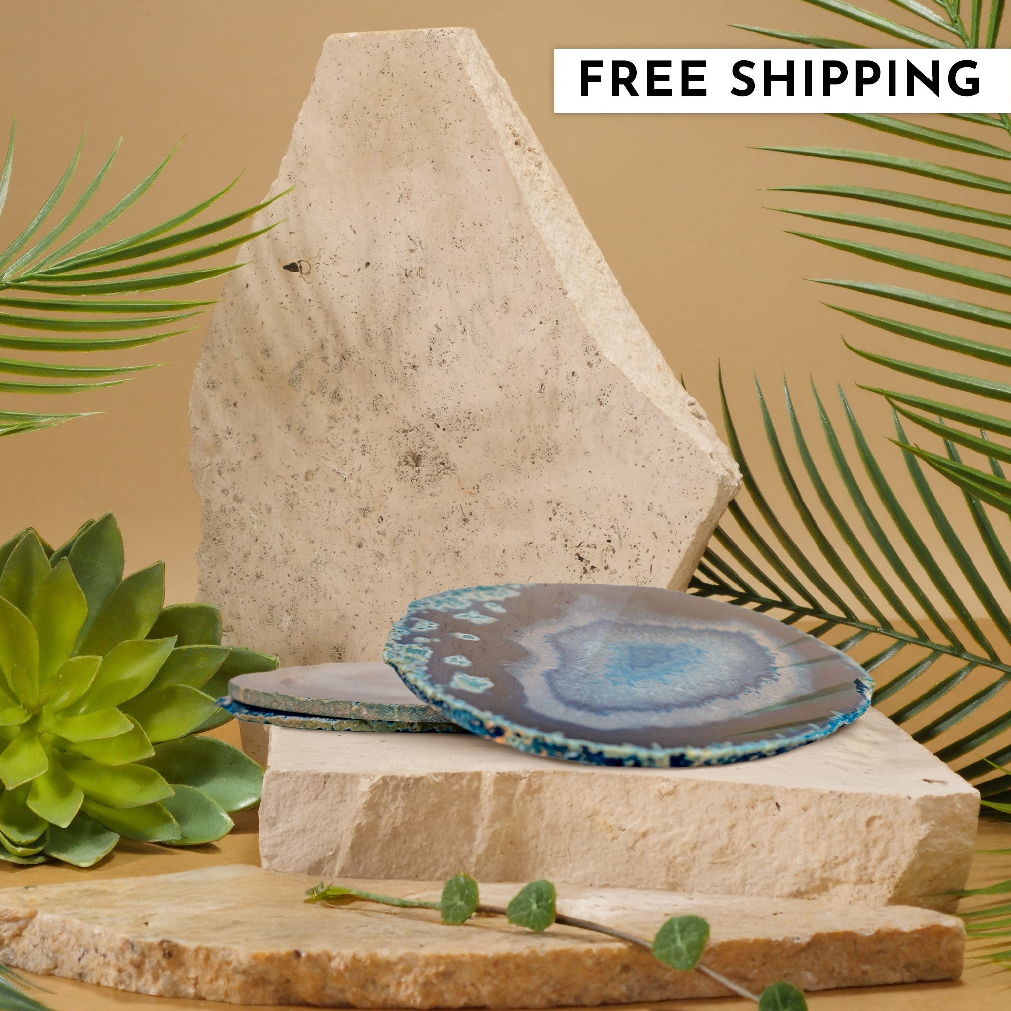 Blue Agate Coaster