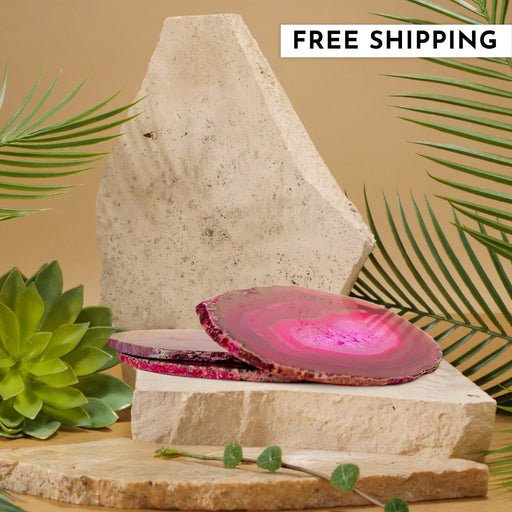 Pink Agate Coaster