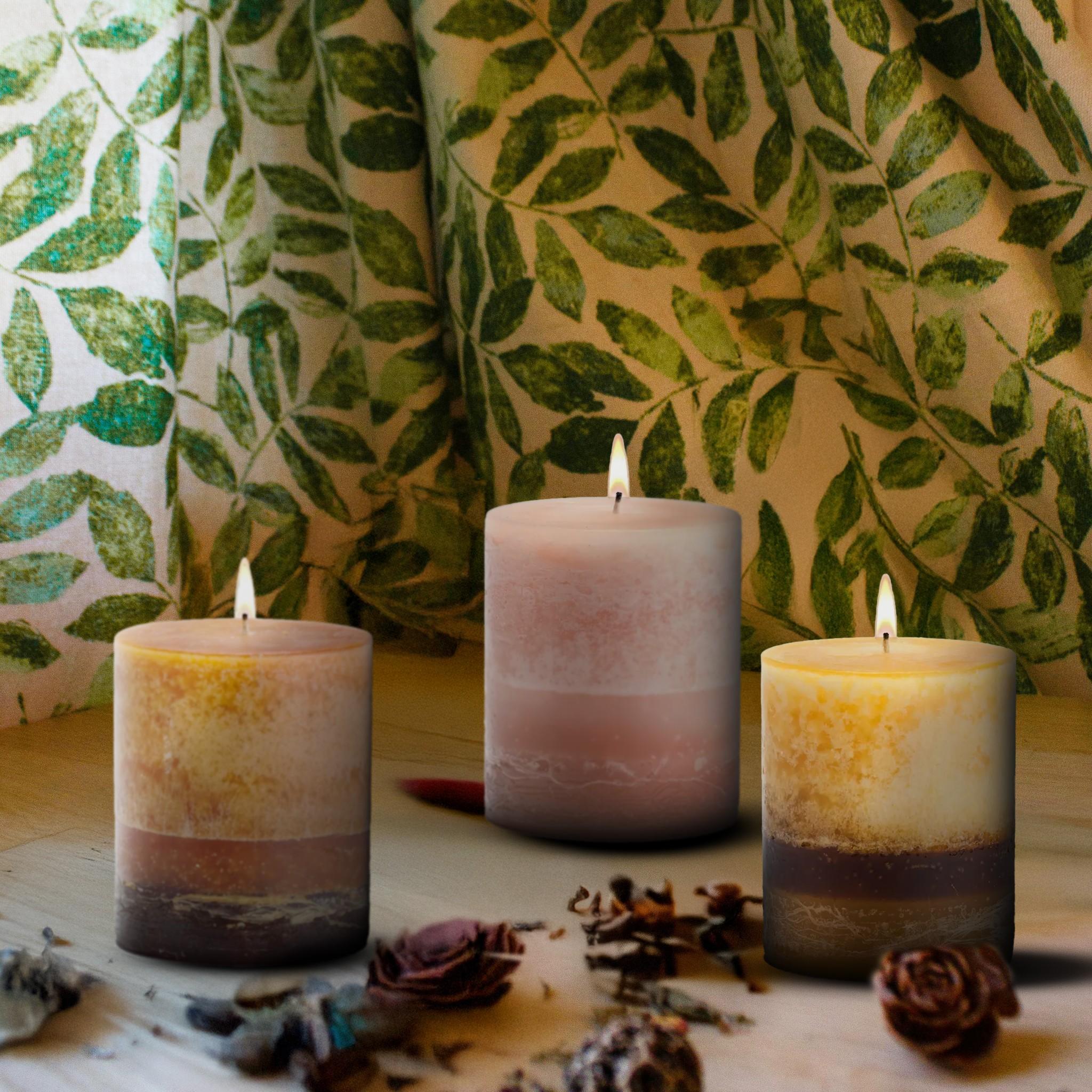 Mango Pillar Candles