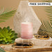 Stone Candles Scented Pillar Vanilla #scent_Vanilla
