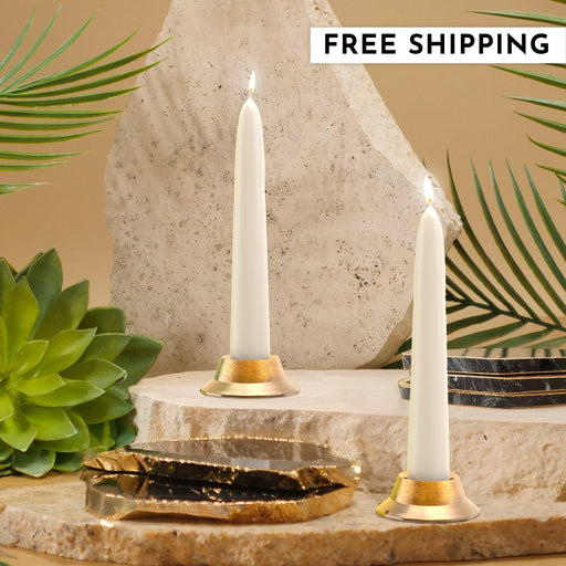 6" Joint Wick White Pair Candle