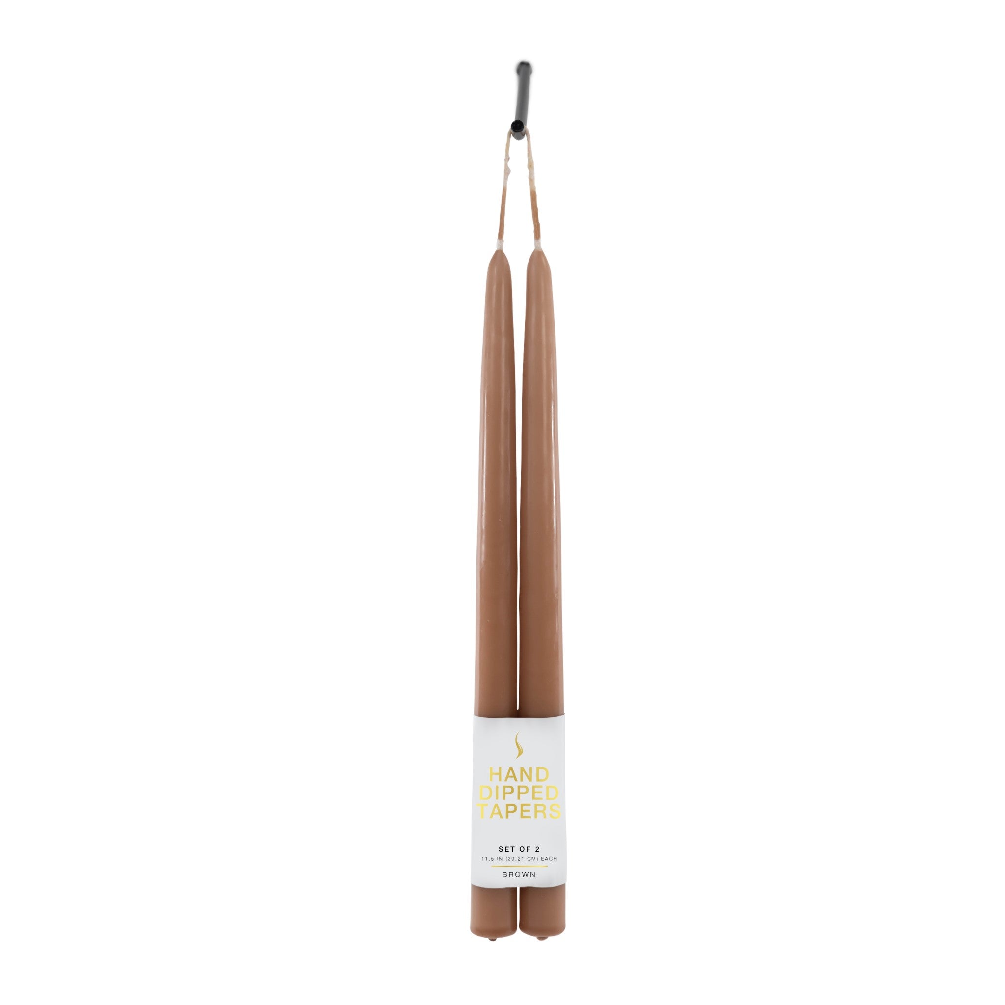 12" Joint Wick Brown Pair Candle