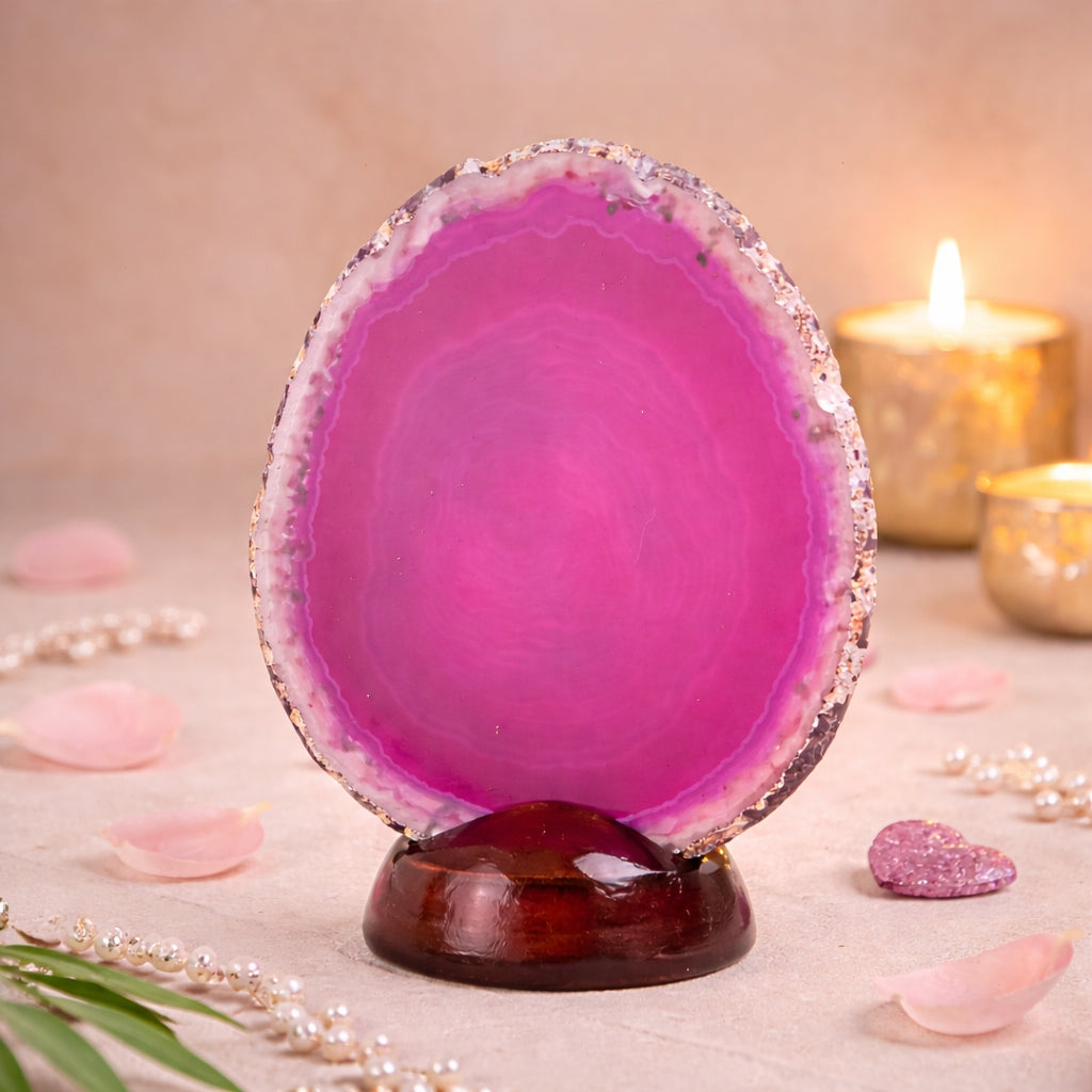 Pink Agate Coaster