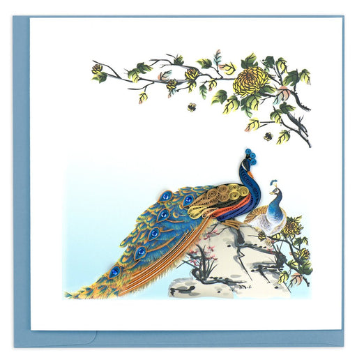 Message Card Peacock