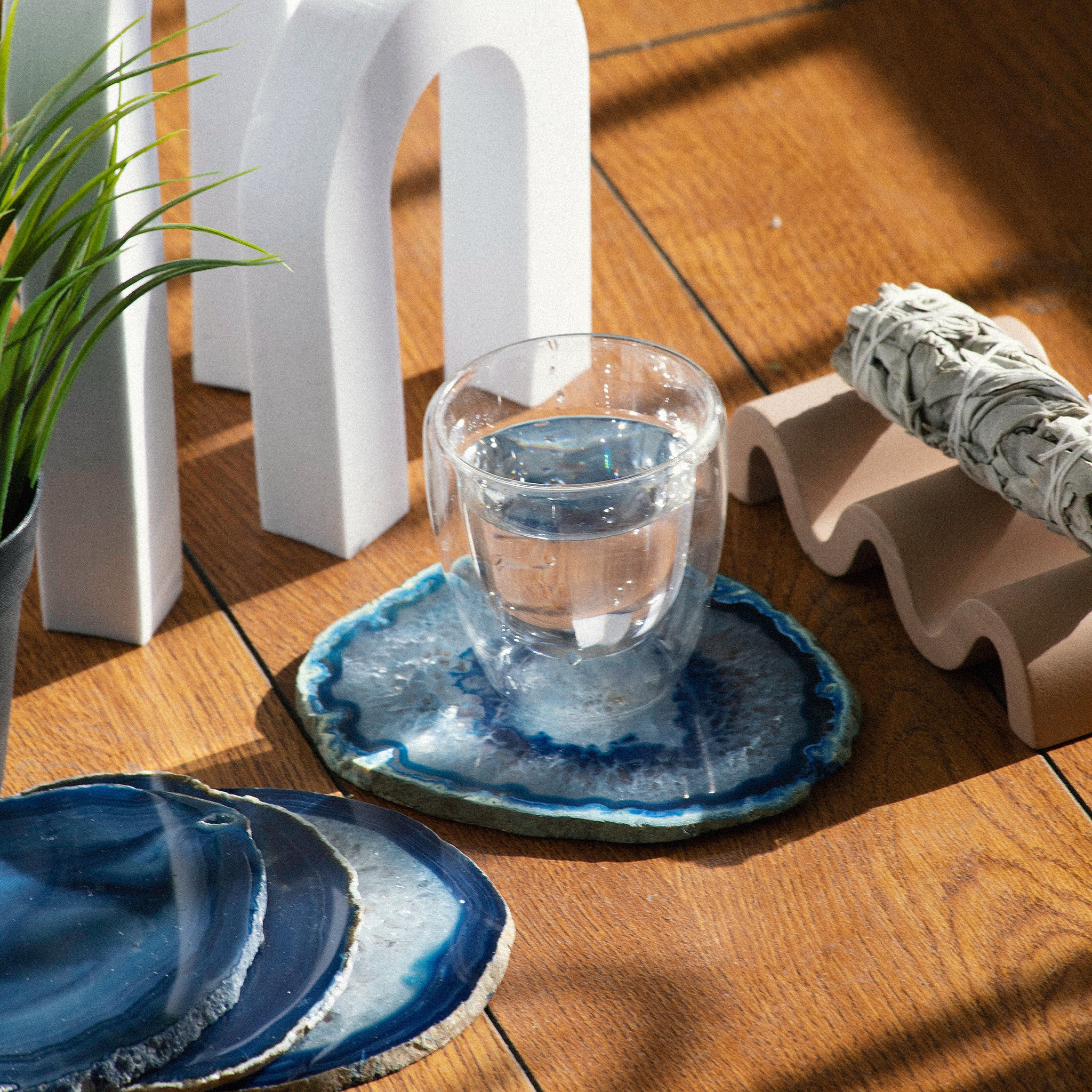 Blue Agate Coaster