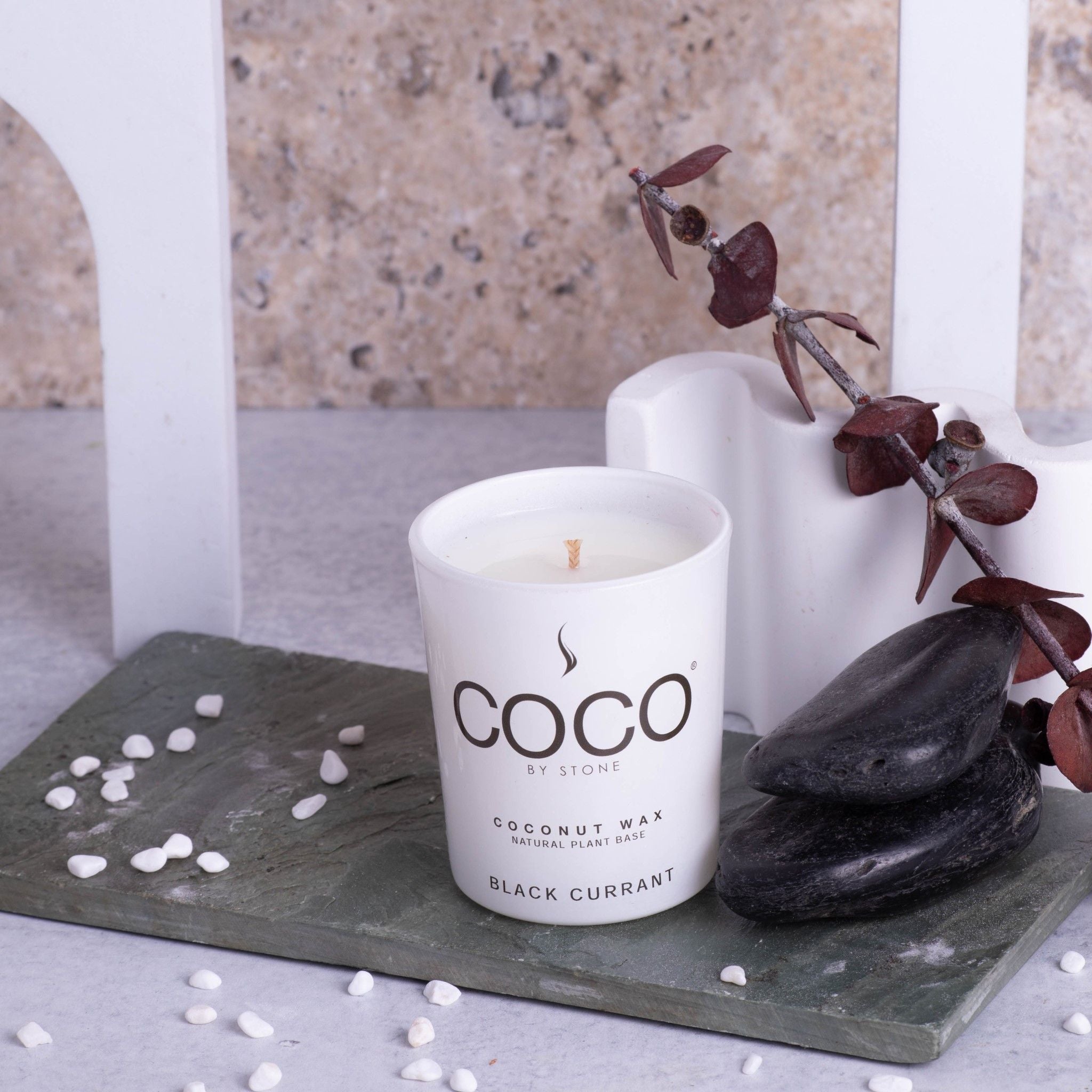 Natural Coconut Apricot Wax Candle