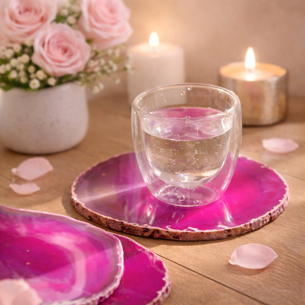 Pink Agate Coaster