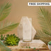 Stone Candles Candle Holder Glass Vessel 5"x12"