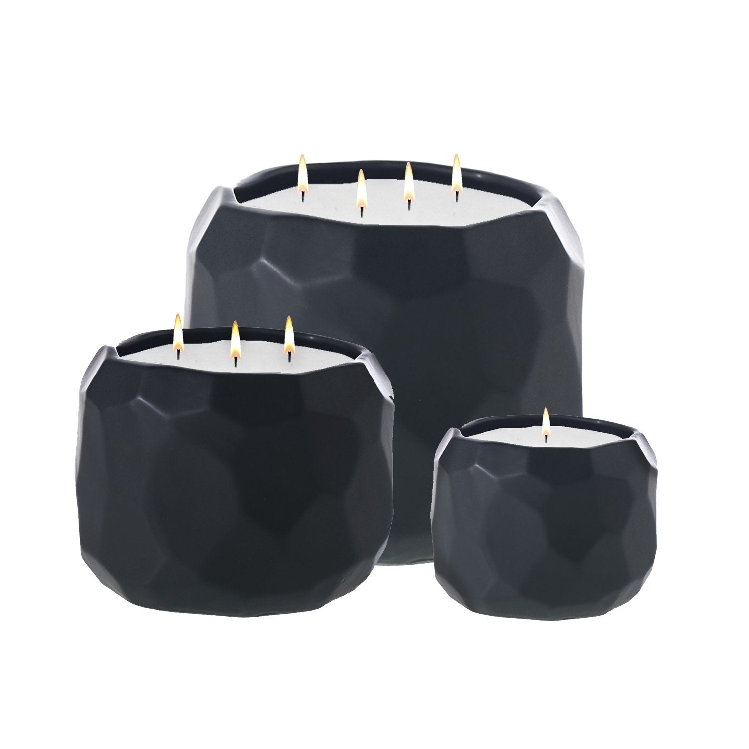 Black Discover Pot Ceramic Candle