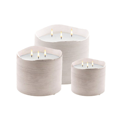 Stone Candles Decor White Delphi Web