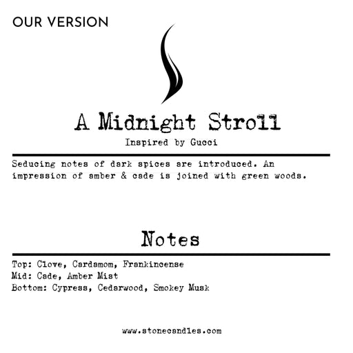 A Midnight Stroll (Our version) Sample Scent Strip