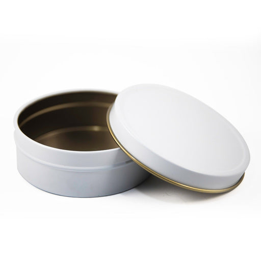 Stone Candles Supplies Shallow Vessel 4oz White
